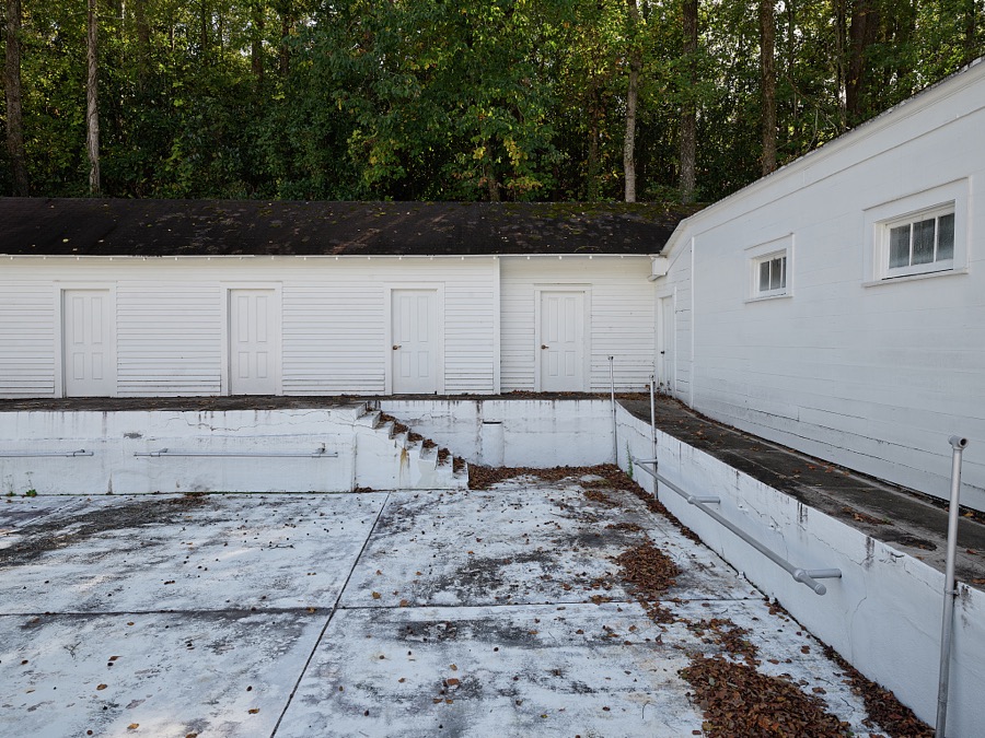 A portion of what was once a series of natural hot-springs pools in Warm Springs, Georgia, the retreat and recuperation center where Franklin Delano Roosevelt, and others afflicted with infantile paralysis, or polio, got treatment, rest, and exercise