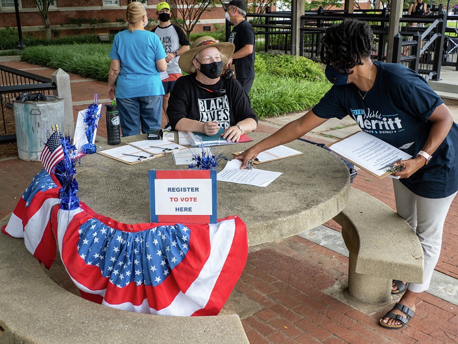 Black Lives Matter at Gwinnett Historic Courthouse, Lawrenceville, Georgia