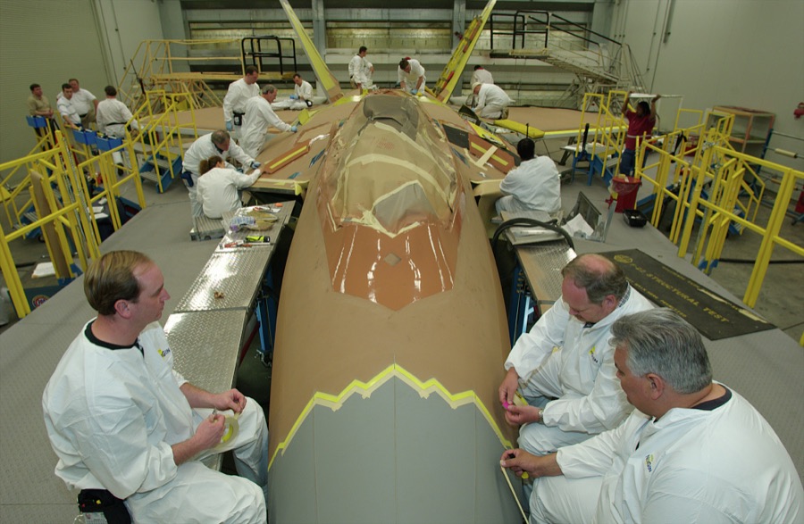 A variety of stealthy qualities have been applied to the design of the F-22 in order to make it difficult to track via radar