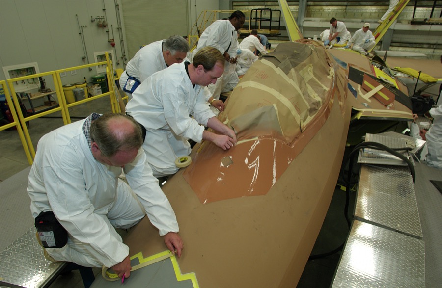 A variety of stealthy qualities have been applied to the design of the F-22 in order to make it difficult to track via radar