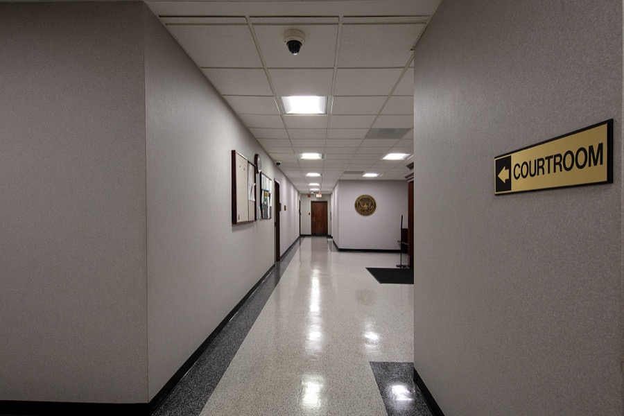 [Corridor in the Lewis R. Morgan Federal Building and United States Courthouse in Newnan, Georgia