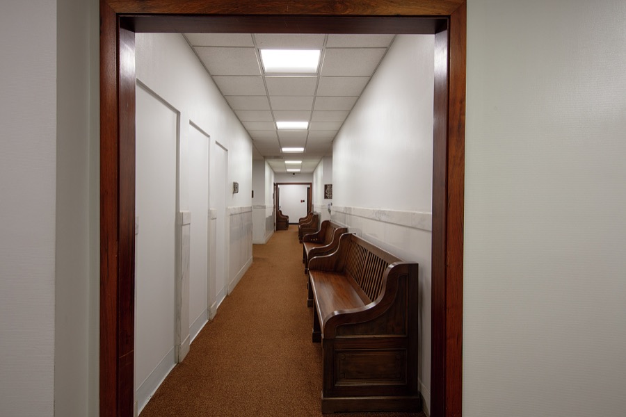 [Lobby in the Lewis R. Morgan Federal Building and United States Courthouse in Newnan, Georgia