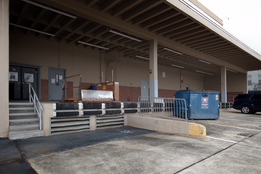 [Loading dock of the Lewis R. Morgan Federal Building and United States Courthouse in Newnan, Georgia