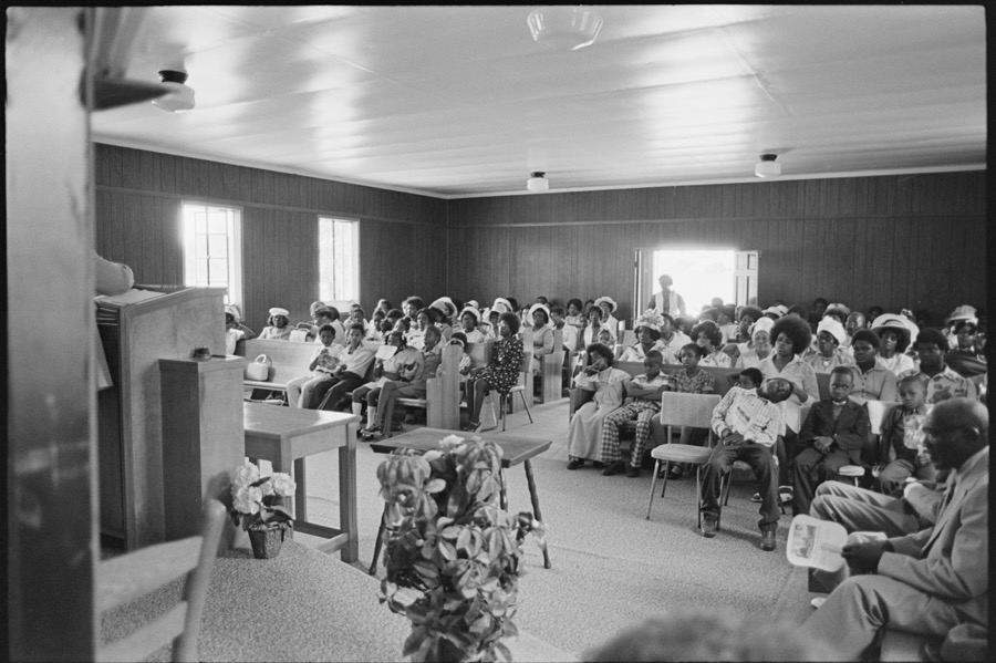 Macedonia Freewill Baptist Church Sunday service, Tifton, Georgia