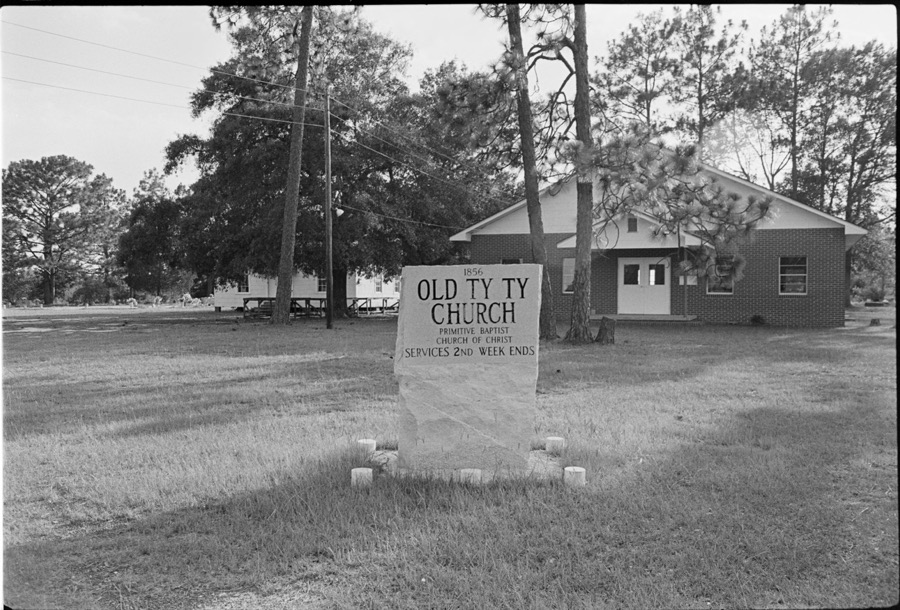 Primitive Baptist Church, Ty Ty, Georgia; Inaha Baptist Church, Unidentified Church, Clements Chapel Methodist Church, Turner County, Georgia