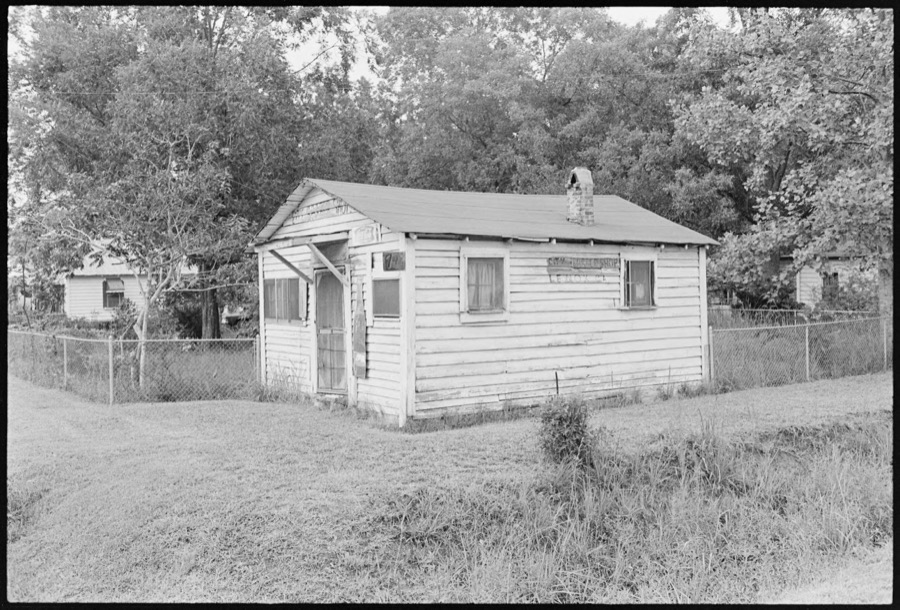 Bethel Baptist Church homecoming, Worth County, Georgia; Barbershop building, Lenox, Georgia