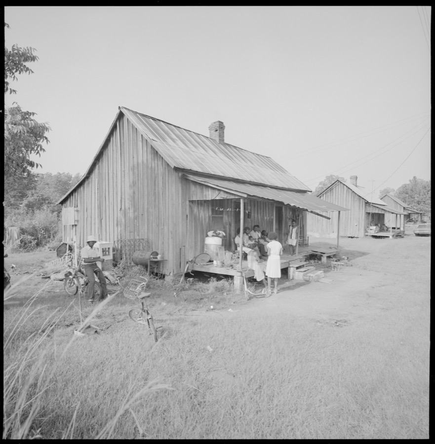Houses, Sylvester, Georgia; Shape note singing convention at Mt. Zion Missionary Baptist Church, Damascus, Georgia