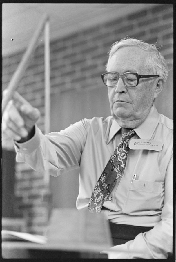 Post-fieldwork workshop for schoolteachers, Tifton, Georgia; John R. Griffin, Lenox, Georgia, water witching