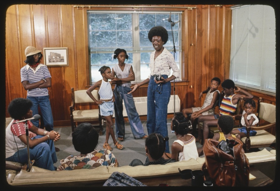Children perform hambone and hand clapping games, Tifton, Georgia