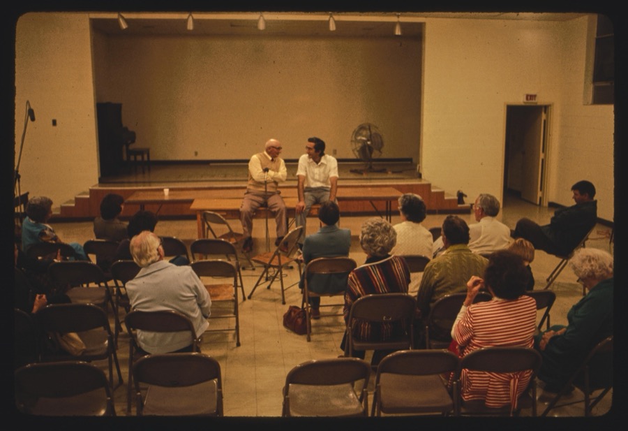 Post-fieldwork community meeting in Douglas, Coffee County, Georgia