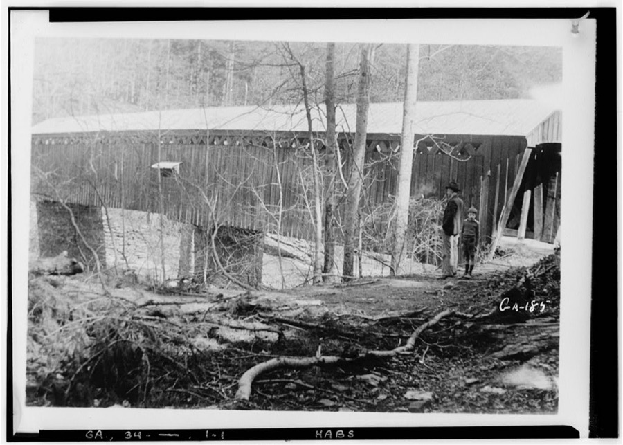 Covered Bridge, Spanning Sope Creek, Marietta, Cobb County, GA