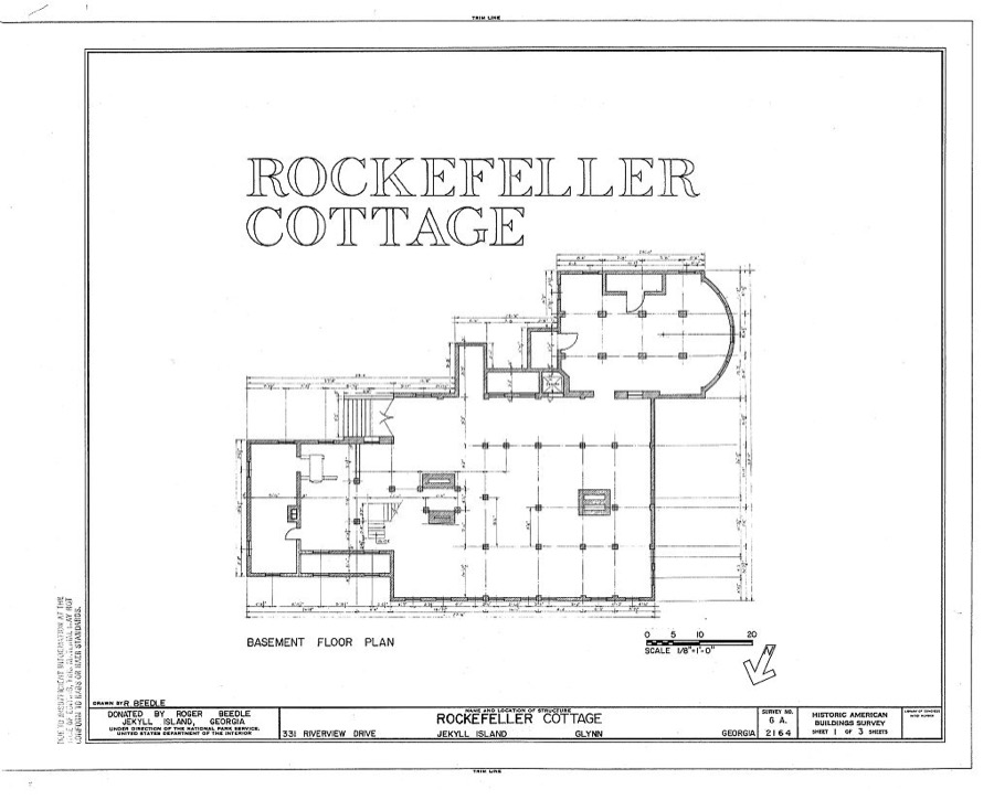 Rockefeller Cottage, 331 Riverview Drive, Brunswick, Glynn County, GA