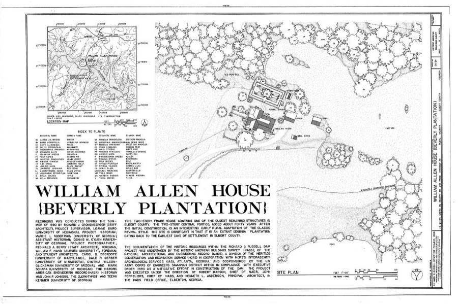 William Allen House, County Road 245, Pearl, Elbert County, GA