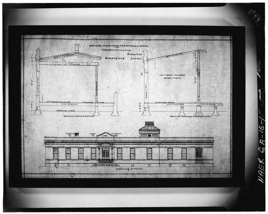 John P. King Manufacturing Company, 1701 Goodrich Street, Augusta Canal, Augusta, Richmond County, GA