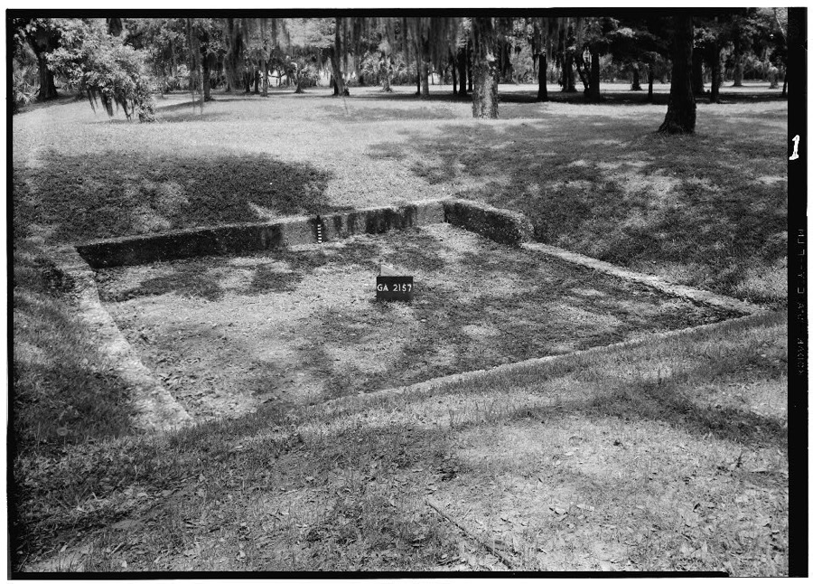 Fort Frederica, Foundation in Northeast Bastion, Saint Simons Island, Glynn County, GA