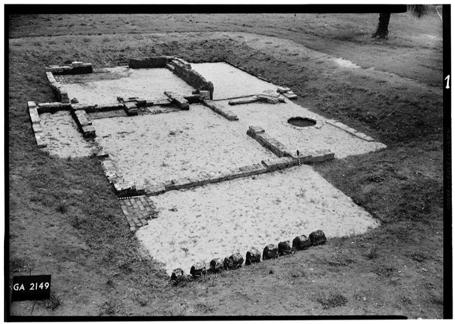Fort Frederica, Hawkins-Davison Houses (Ruins), Lots No. 1 & 2, South Ward, Saint Simons Island, Glynn County, GA