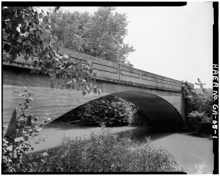 Lutens Bridge, County Road 228, Spanning Pine Log Creek, Cash, Gordon County, GA