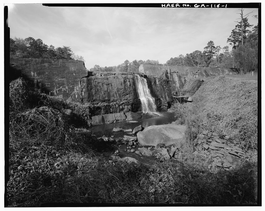 Big Lake Dam, Fourth Street, South of Atlantic Avenue, Marietta, Cobb County, GA