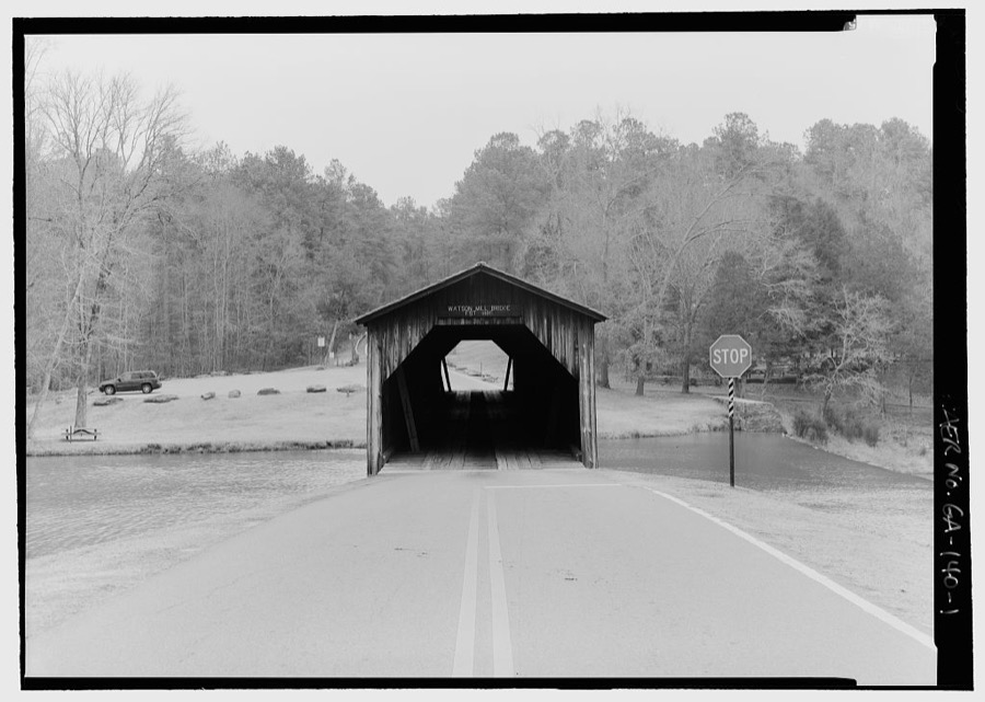 Watson Mill Bridge, Spanning South Fork Broad River, Watson Mill Road, Watson Mill Bridge State Park, Comer, Madison County, GA