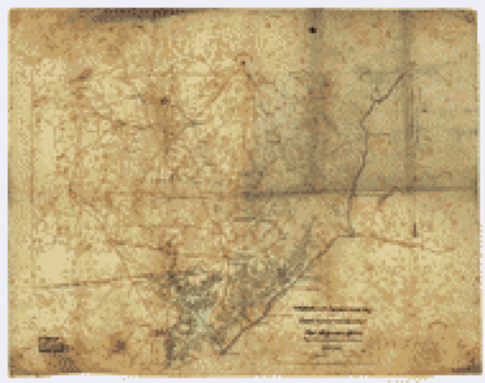 Land ownership map, 1864 - [Map of southern portion of Cobb County, Georgia, from Marietta to the Chattahoochee River]