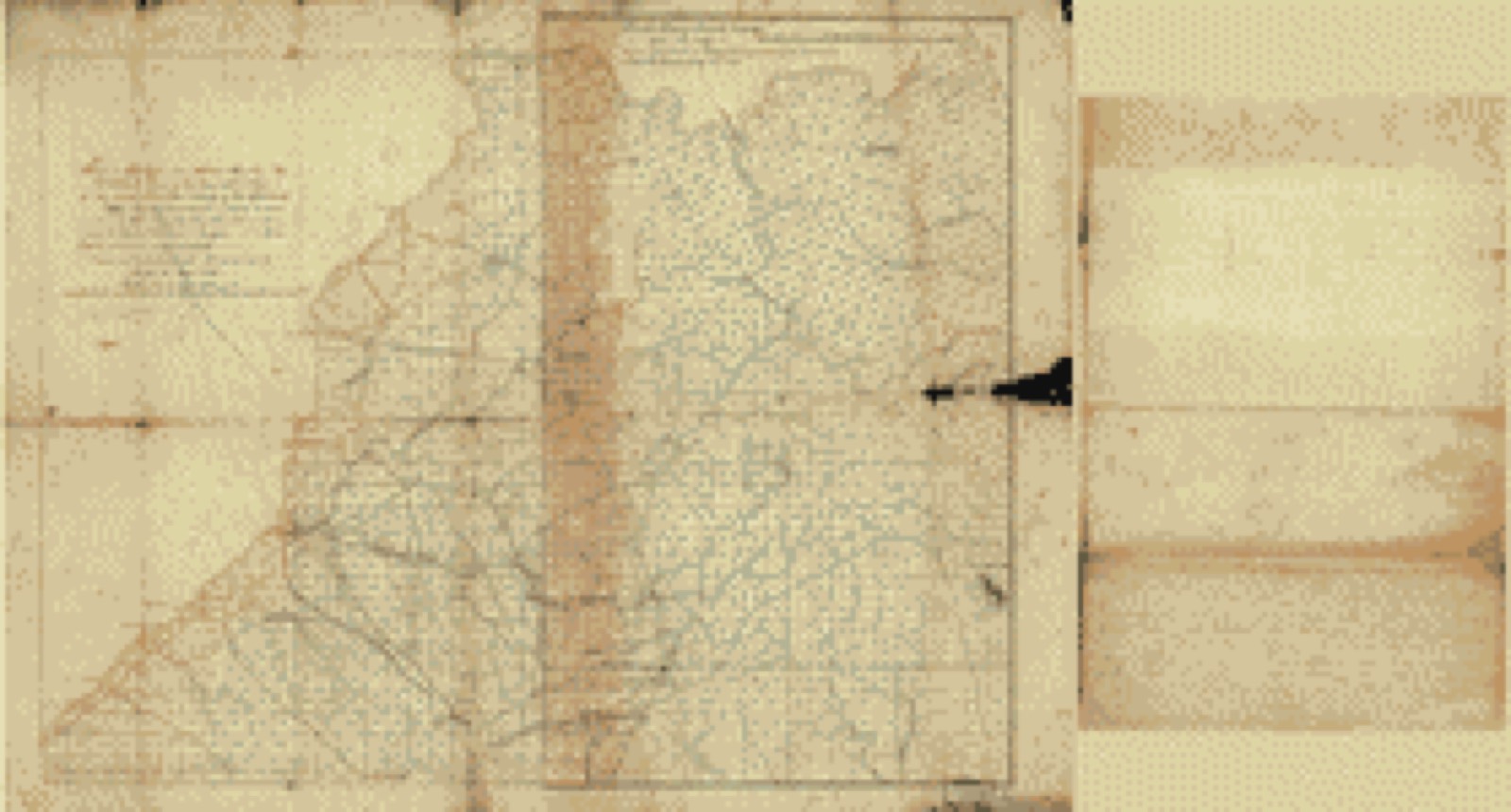 Land ownership map, 1864 - Part of DeKalb and Fulton County, Ga. : compiled for the use of the Topographical Engrs. from the original land map & surveys of DeKalb County