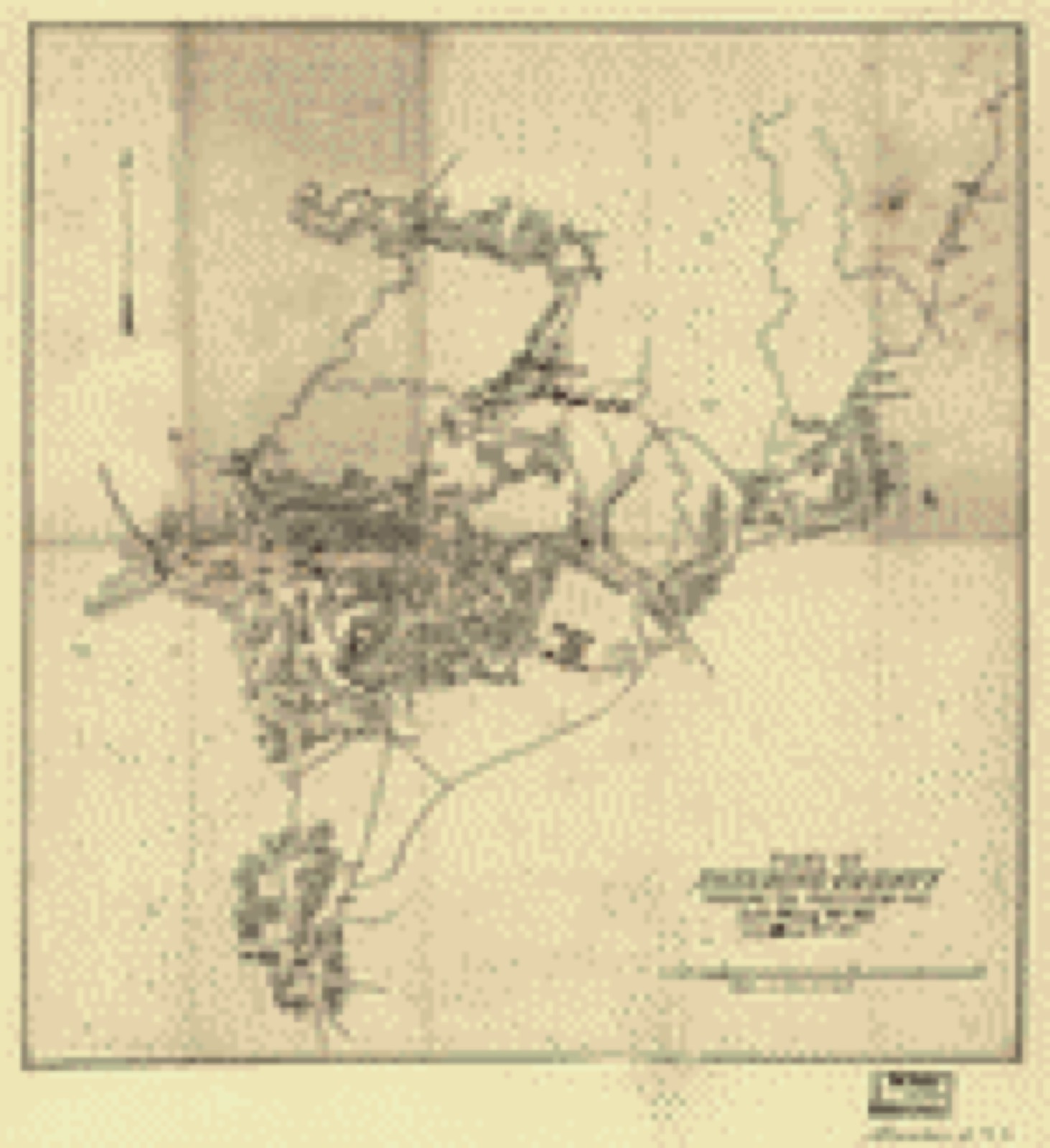 Land ownership map, 1864 - Part of Paulding County showing the position of the left wing 16th A.C., June 4th, 1864