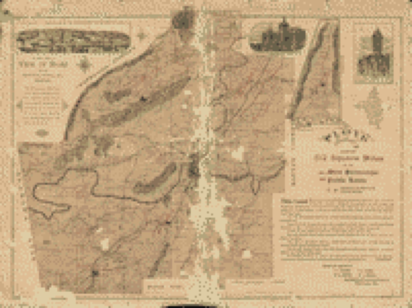 Land ownership map, 1895 - Floyd County, Ga. embraces 512 square miles of the most picturesque and fertile lands, conceded to the state Cherokee Indians