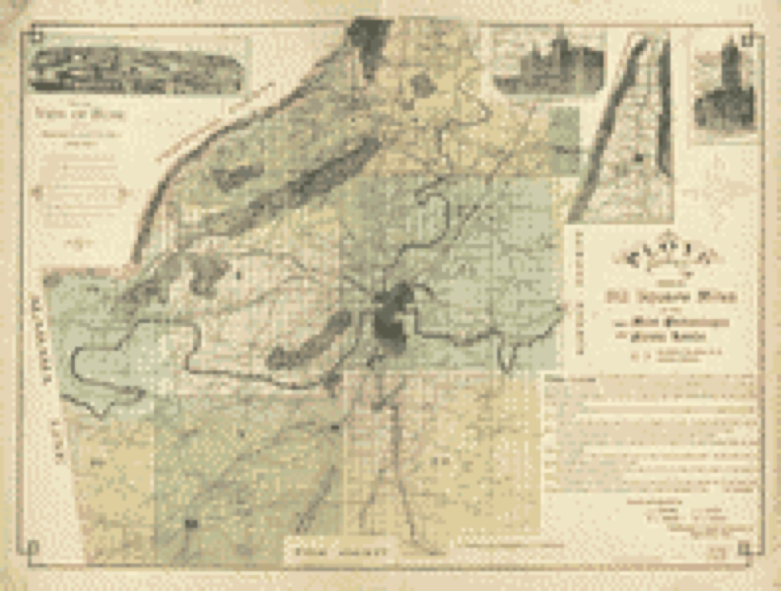 Land ownership map, 1895 - Floyd County, Ga. embraces 512 square miles of the most picturesque and fertile lands, conceded to the state Cherokee Indians