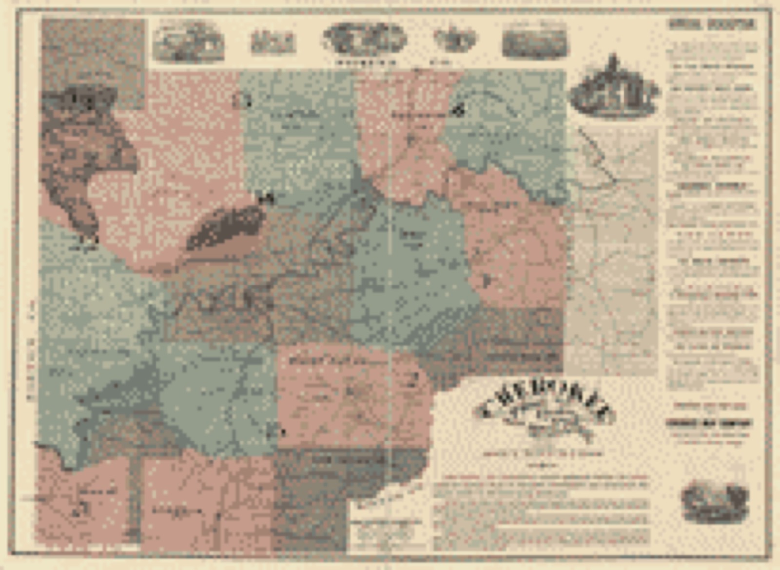 Land ownership map, 1895 - Cherokee County, Georgia
