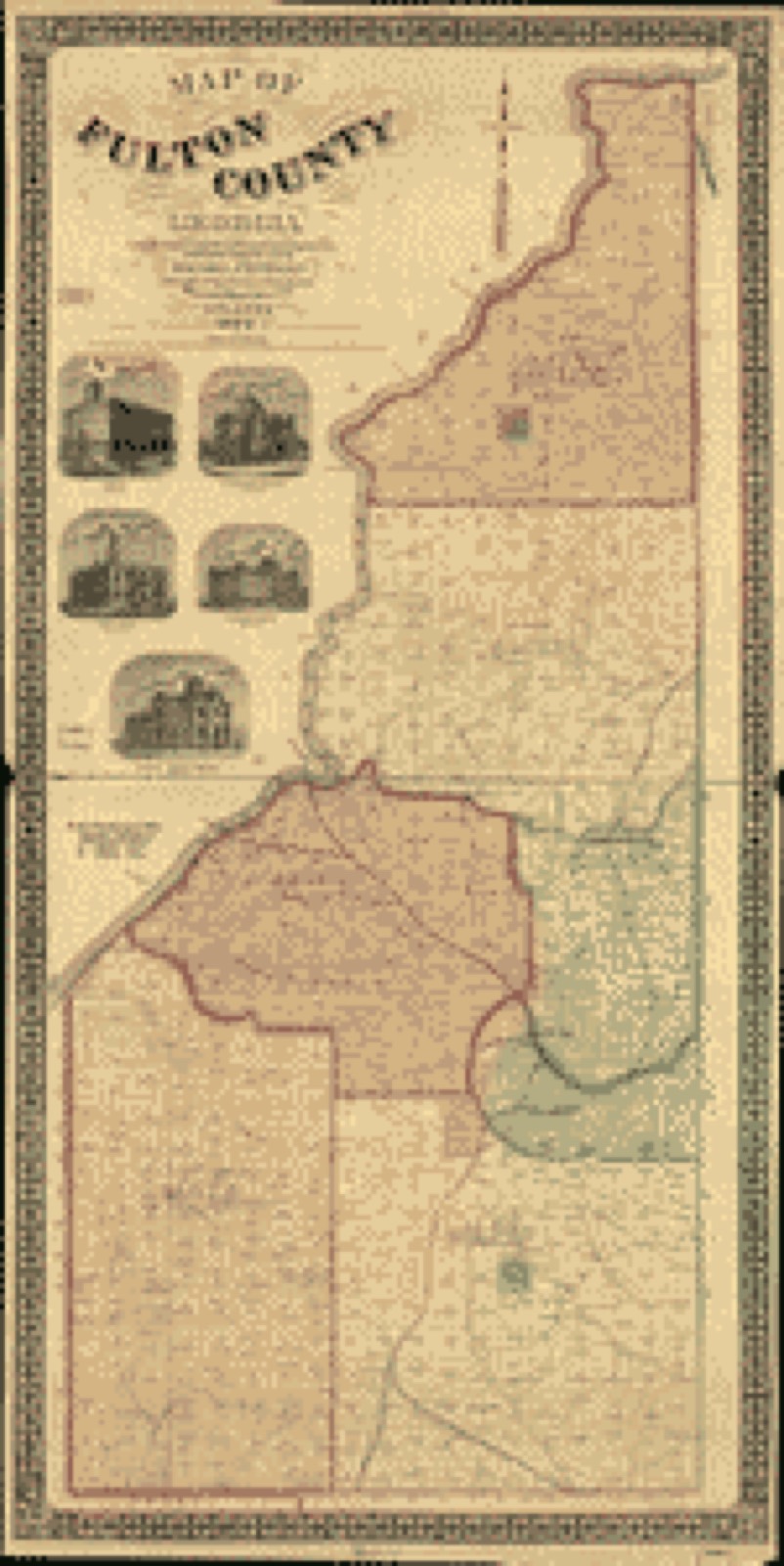 Land ownership map, 1893 - Map of Fulton County, Georgia
