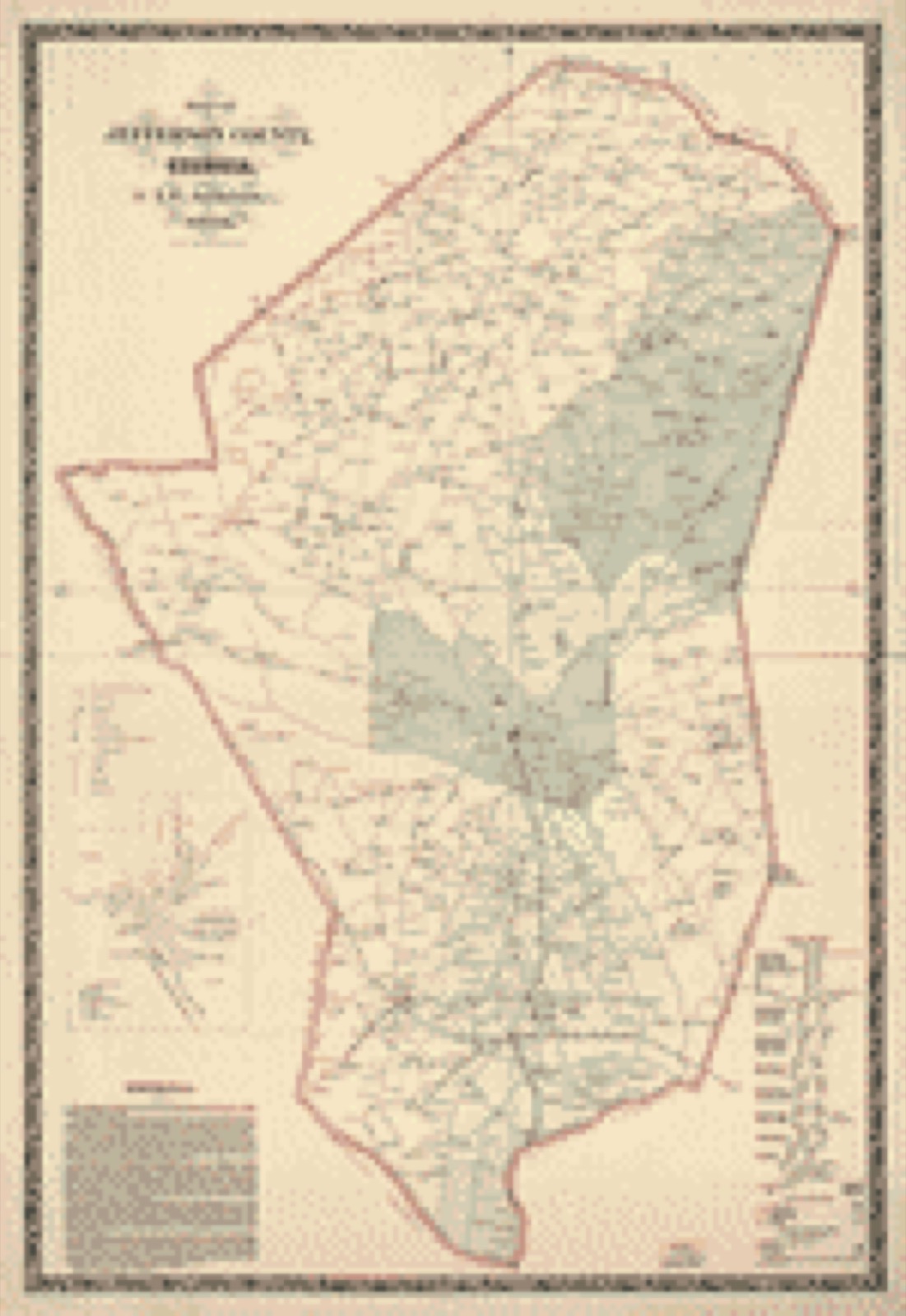 Land ownership map, 1879 - Map of Jefferson County, Georgia