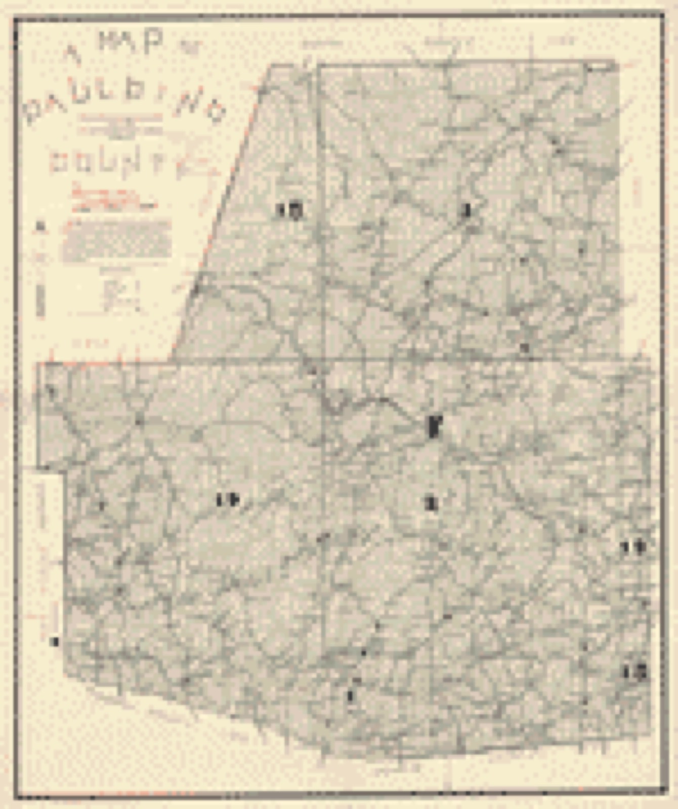 Land ownership map, 1896 - A map of Paulding County