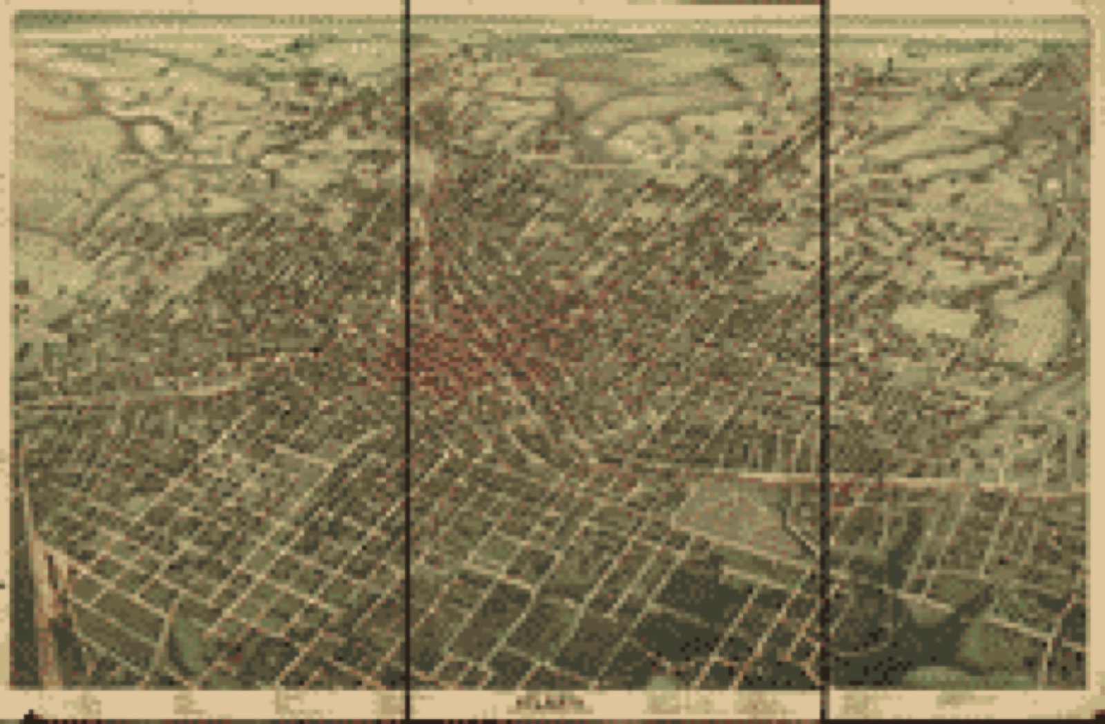 Bird's-eye view, 1892 - Bird's eye view of Atlanta, Fulton Co., State capital, Georgia
