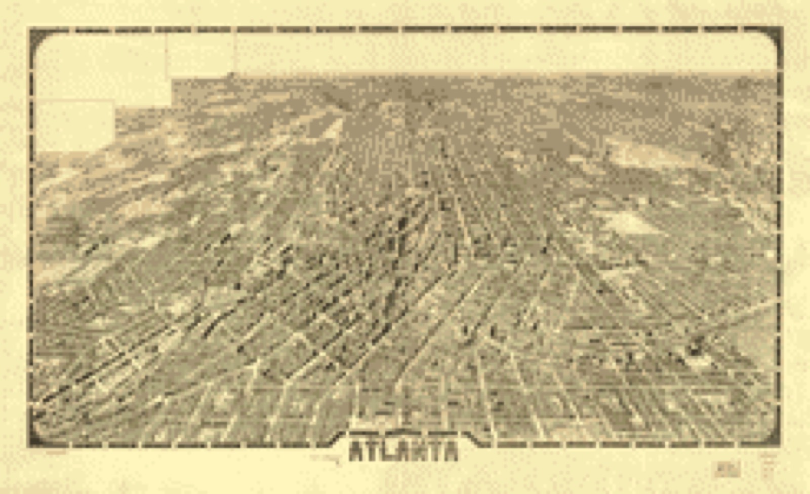 Bird's-eye view, 1919 - Atlanta