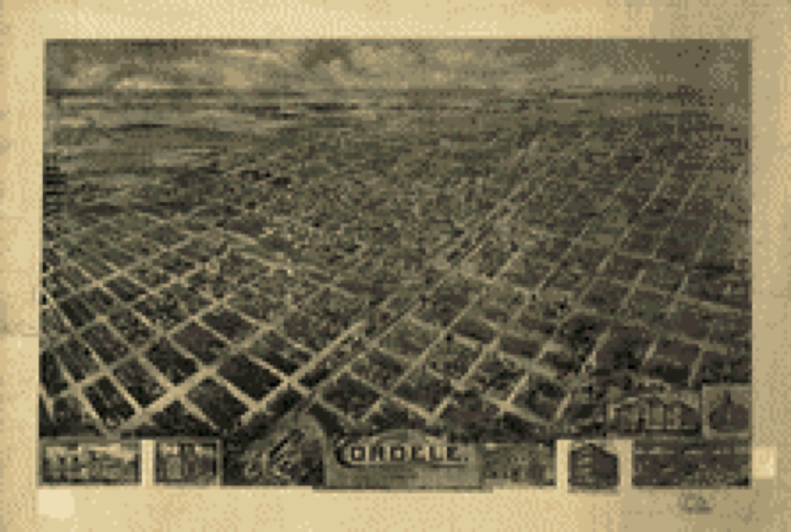Bird's-eye view, 1908 - Birds eye view Cordele, Georgia 1908