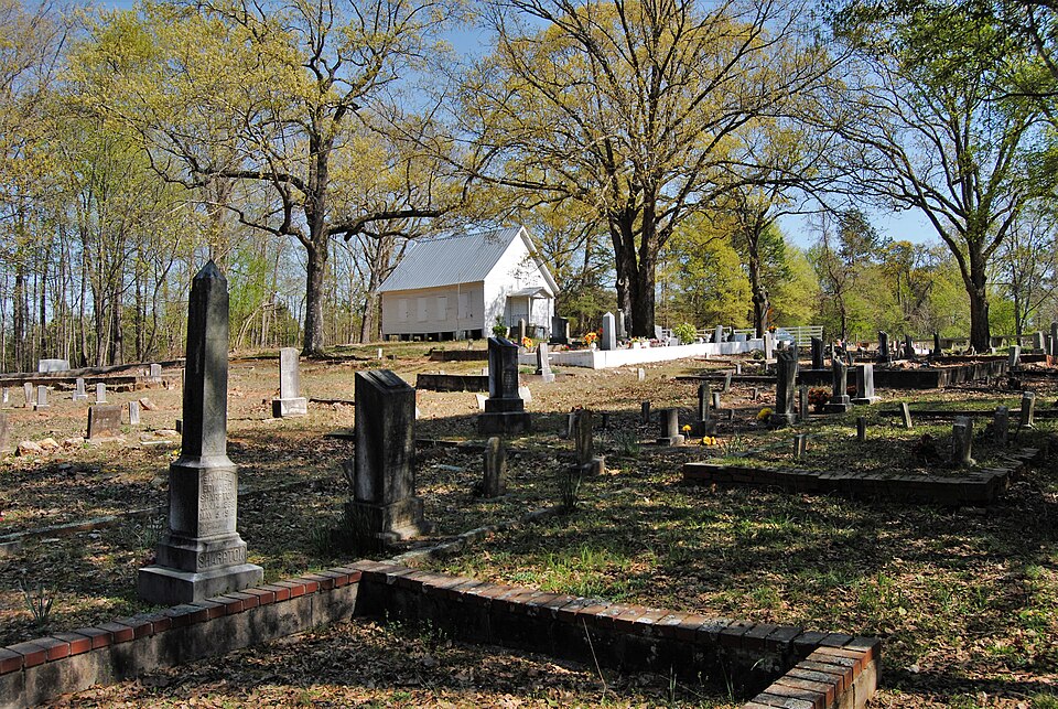 Photograph of Omer Christian Church and Cemetery