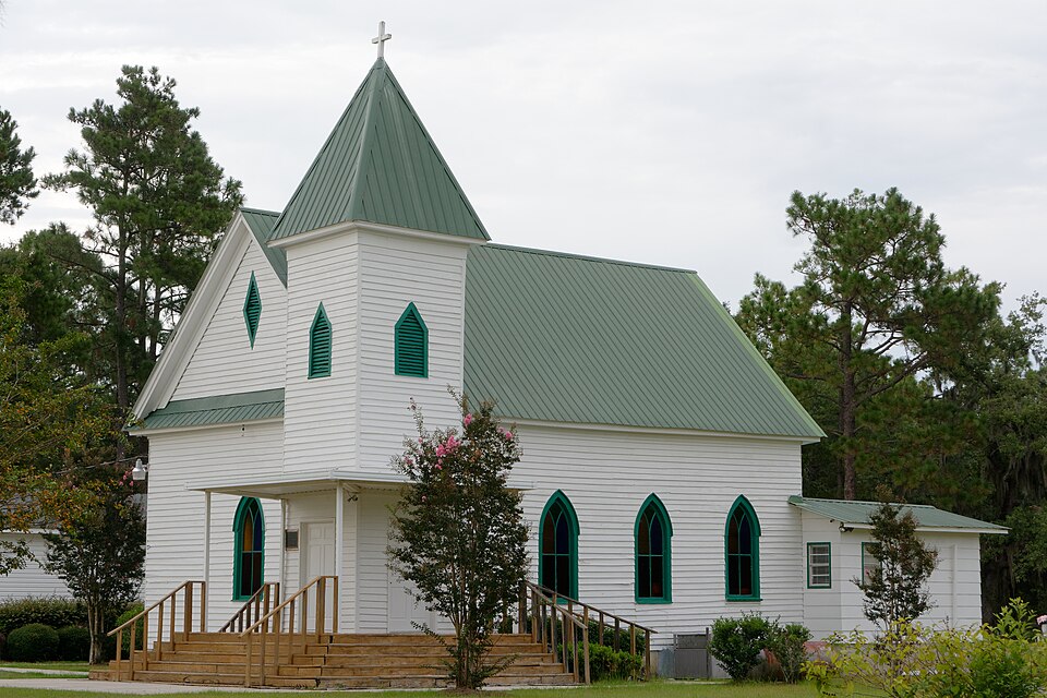Photograph of McCanaan Missionary Baptist Church and Cemetery