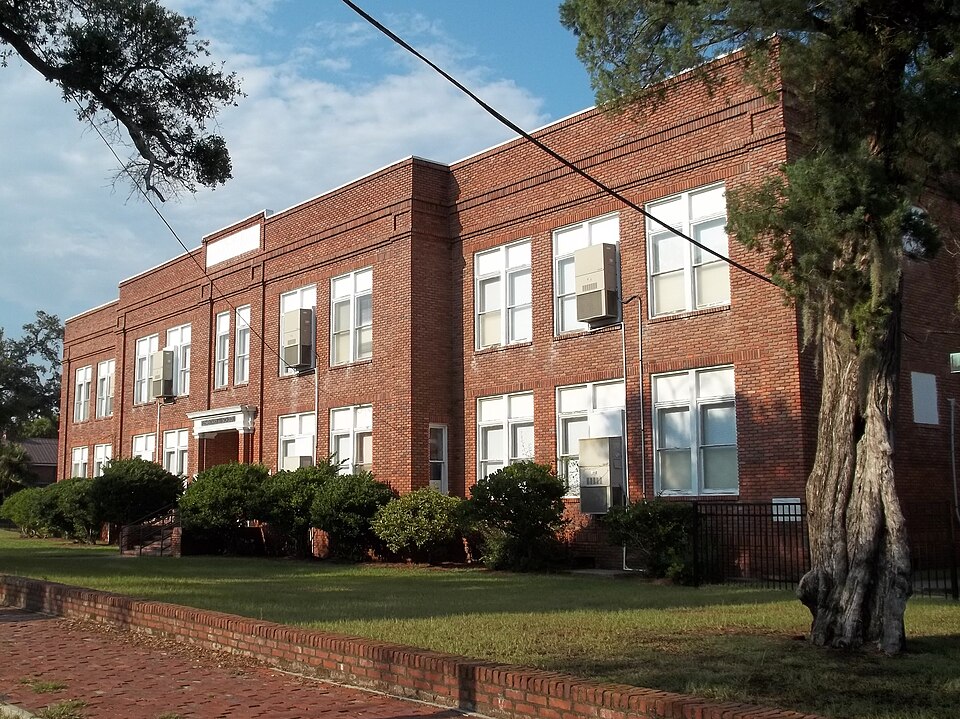 Photograph of Colored Memorial School and Risley High School