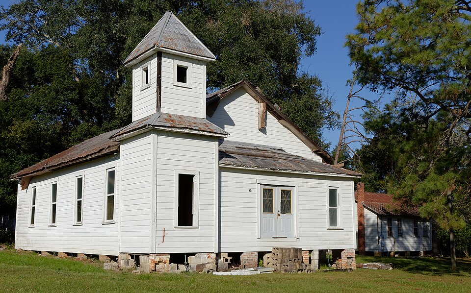 Photograph of Ebenezer African Methodist Episcopal Church and School