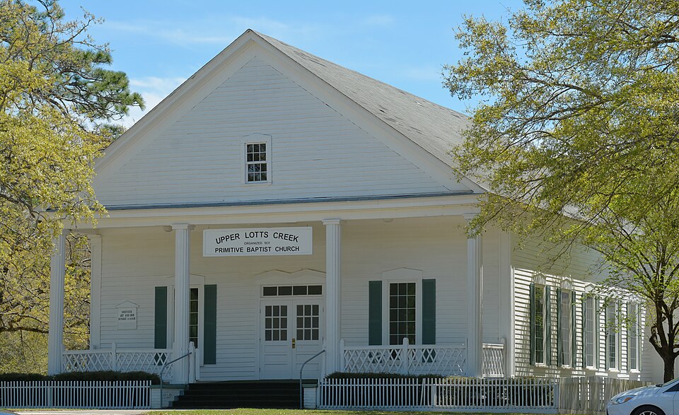 Photograph of Upper Lott's Creek Primitive Baptist Church and Cemetery