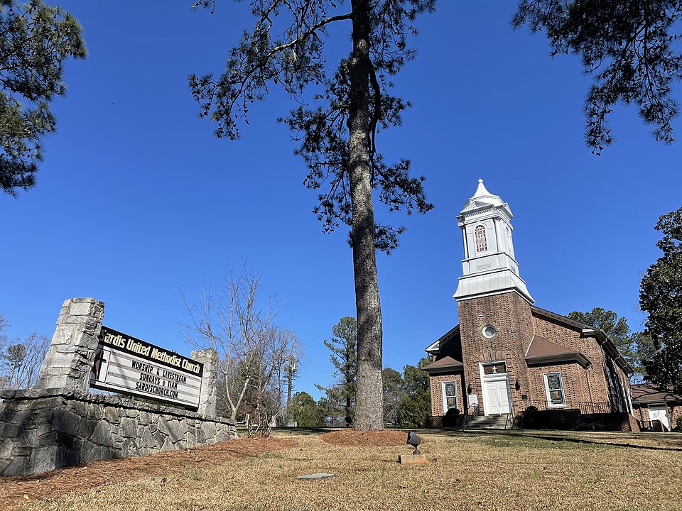 Photograph of Sardis Methodist Church and Cemetery