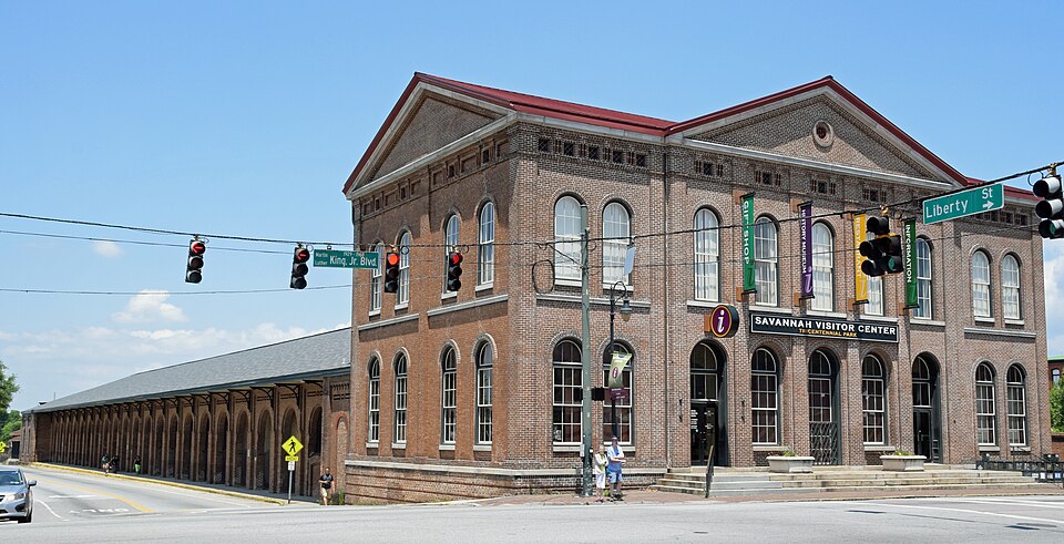 Photograph of Central of Georgia Depot and Trainshed