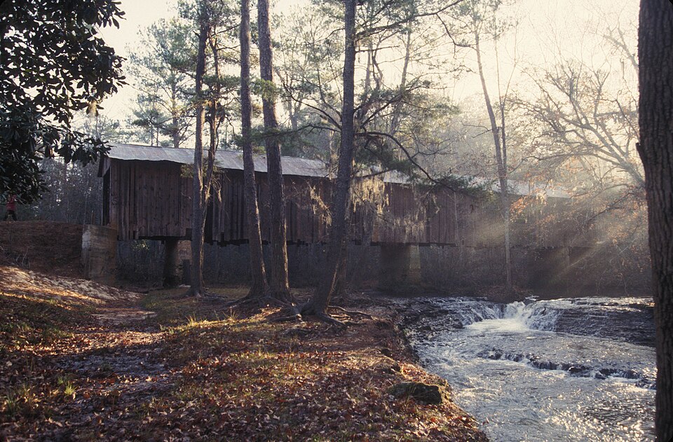 Photograph of Coheelee Creek Covered Bridge