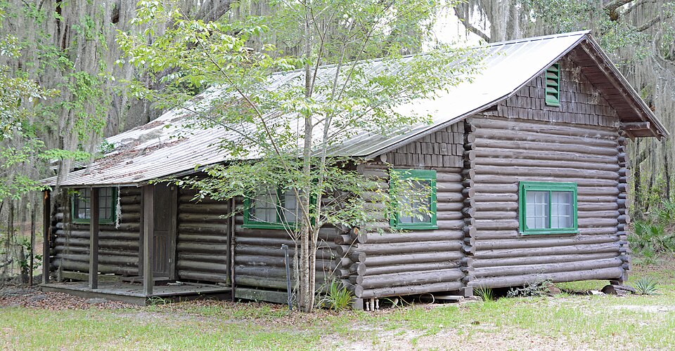 Photograph of John M. Hopkins Cabin