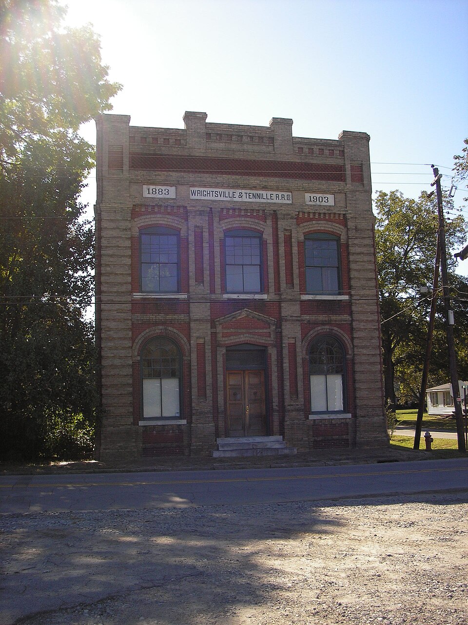 Photograph of Wrightsville and Tennille Railroad Company Building
