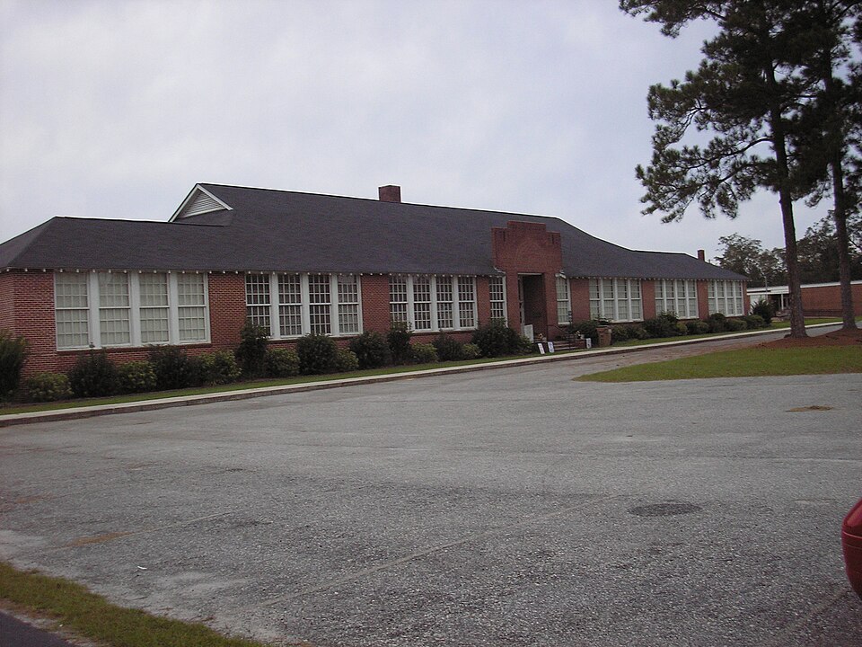 Photograph of Sumner High School and auditorium