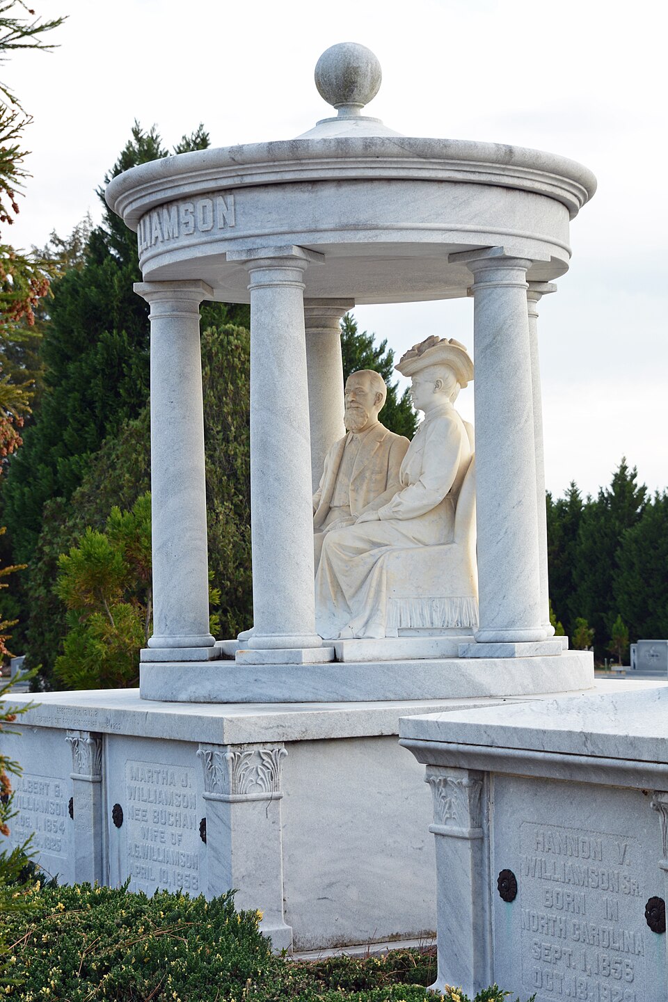 Photograph of Williamson Mausoleum at Orphans Cemetery