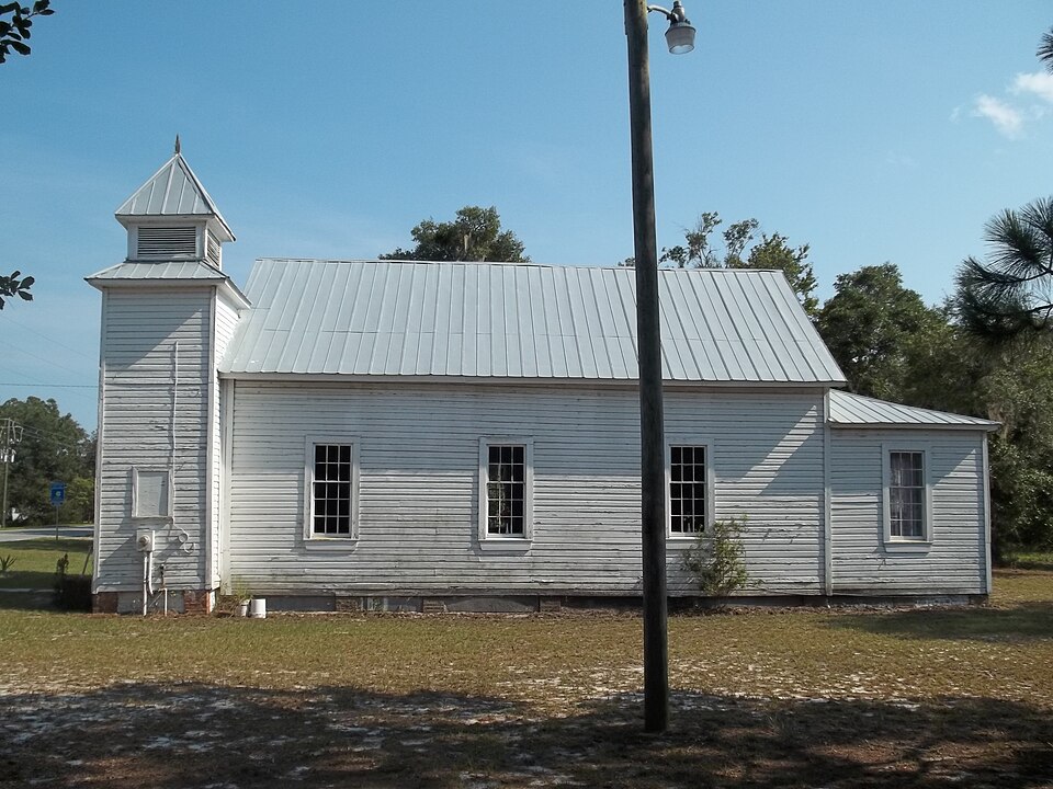 Photograph of Needwood Baptist Church and School