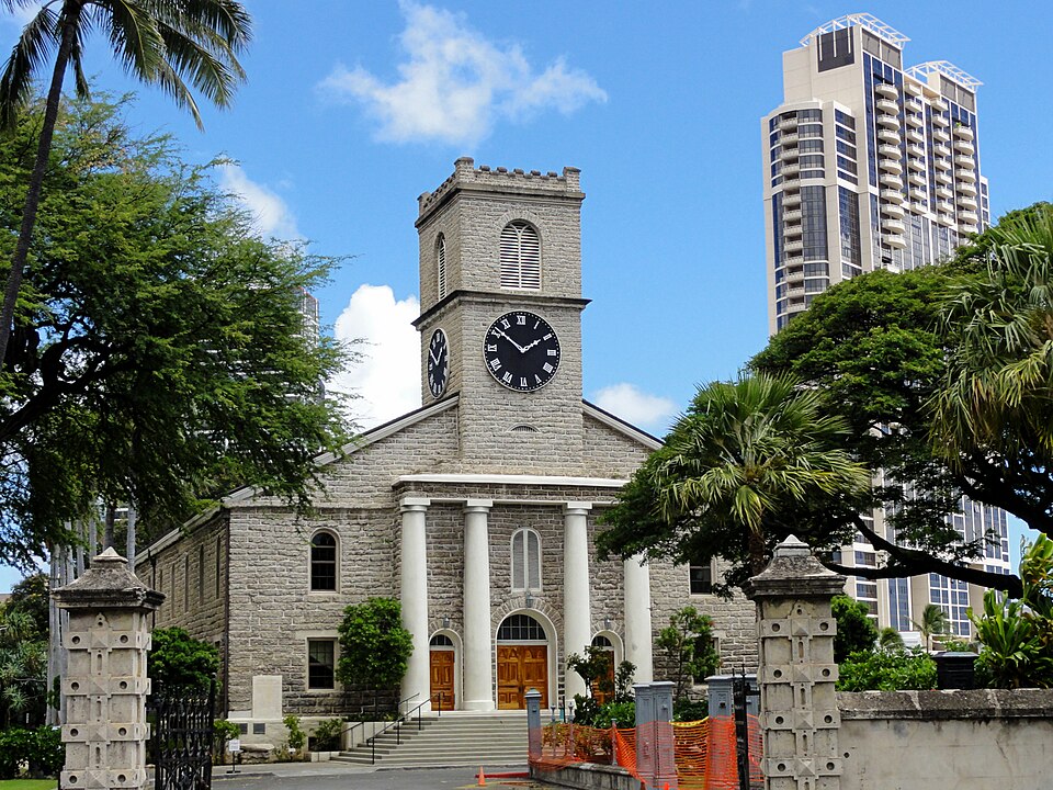 Photograph of Kawaiahao Church and Mission Houses