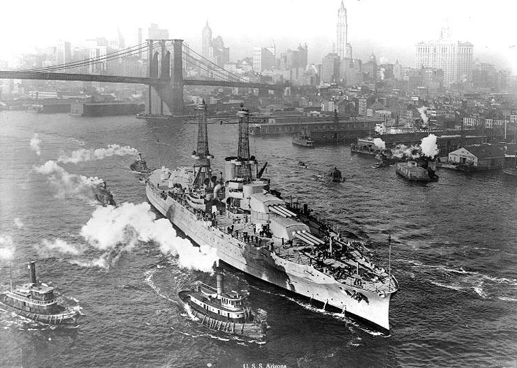 Photograph of USS Arizona (BB-39)